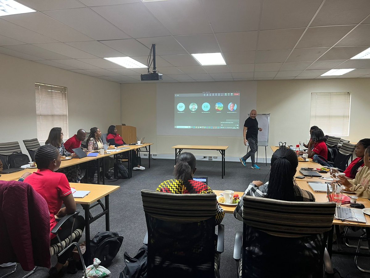 DekunleCharles's tweet photo. Ongoing capacity building session by the #IFRCSouthernAFR Pretoria Cluster Delegation's support team. The main objective of this session is to ensure that everyone aligns and refreshes themselves on the @IFRC #AgendaforRenewal, #S2030 and the Game plan for success. @IFRCAfrica. https://t.co/Qs9utUh2cI