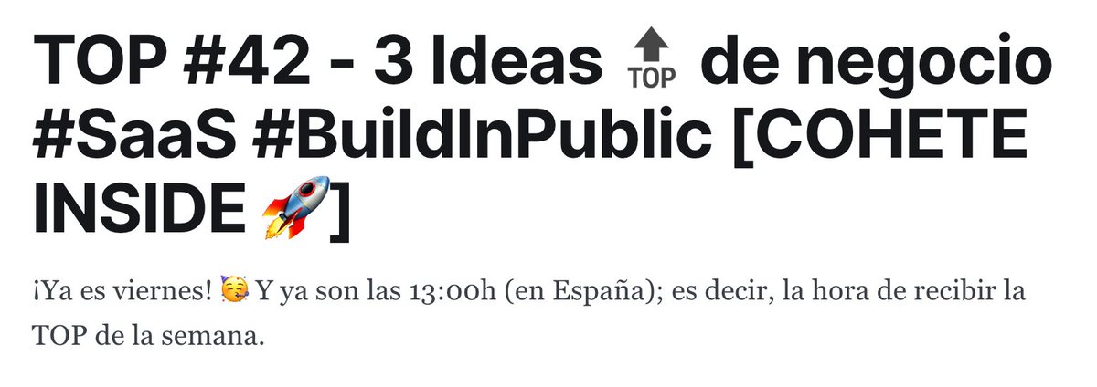 DanielPeris's tweet photo. La #TOP42 de hoy es CANELA. Que no "CAMELA".
#SaaS #BuildInPublic #TheOpenProjects https://t.co/makJkd83DT