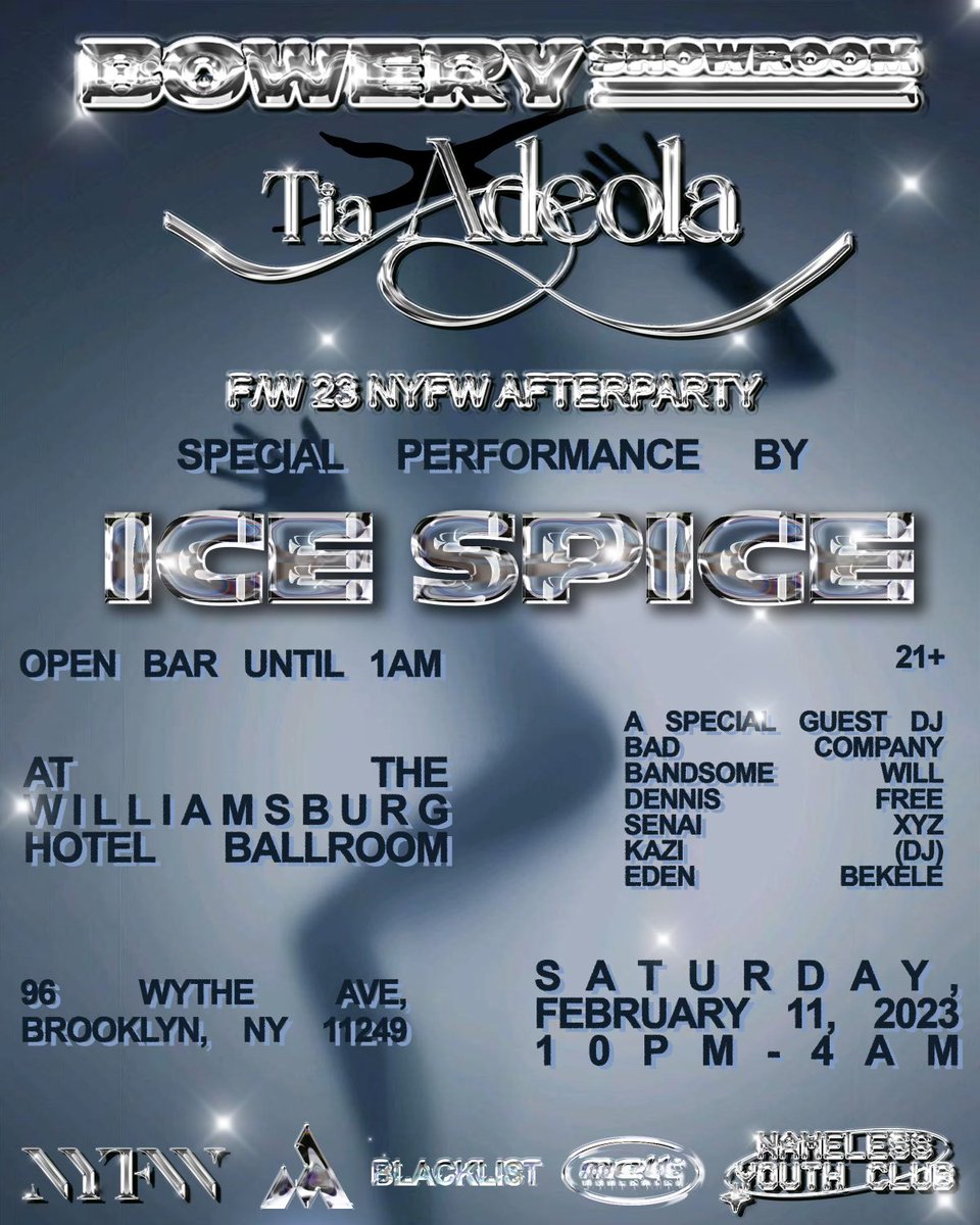 ICE SPICE LIVE SATURDAY TICKET LINK BELOW  posh.vip/e/nyfw-afterpa…