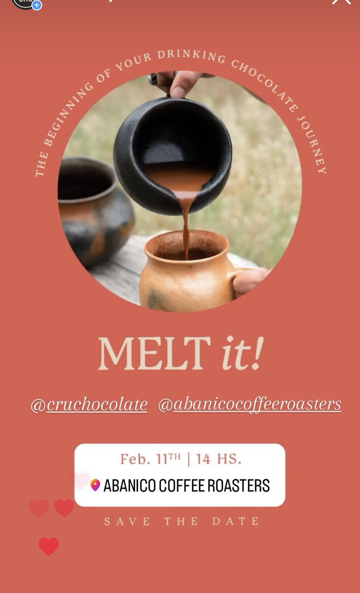 For us Chocolate is Personal; join us for a Hot Chocolate Class, where we will taste many drinking chocolate styles.
2/11 at 2 pm at Abanico Coffee 
2121 Mission Street, San Francisco