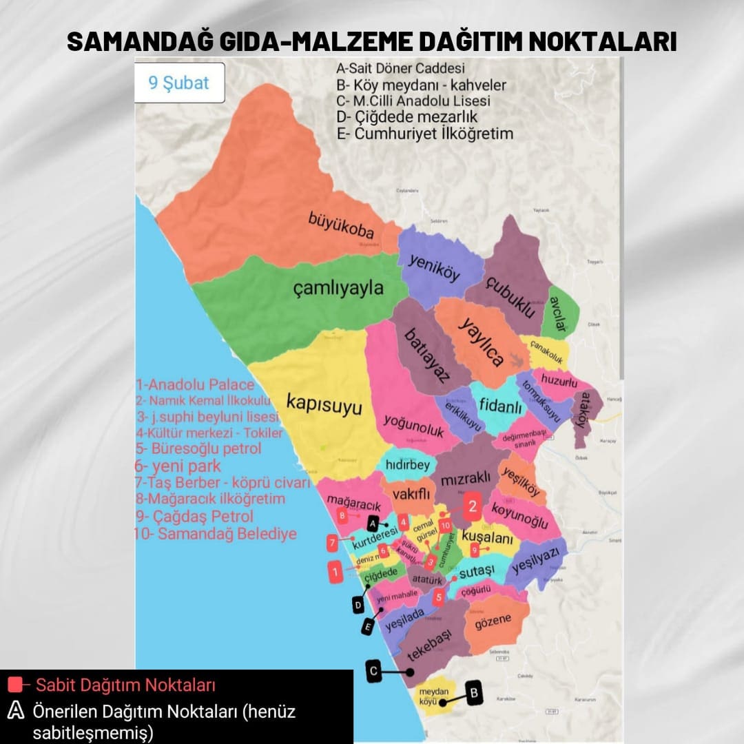 cumhurozen17's tweet photo. 1-) Bilgiler dün gerçekleşen organizasyon üzerinden teyit edilerek oluşturulmuştur arkadaşlar.. Şimdilik manuel bir harita. Online hali için uğraşmaktayız. Bir süre günlük olarak güncellenecek.

#deprem #SamandagYardimBekliyor  #hatay https://t.co/kp7lcqUs4j