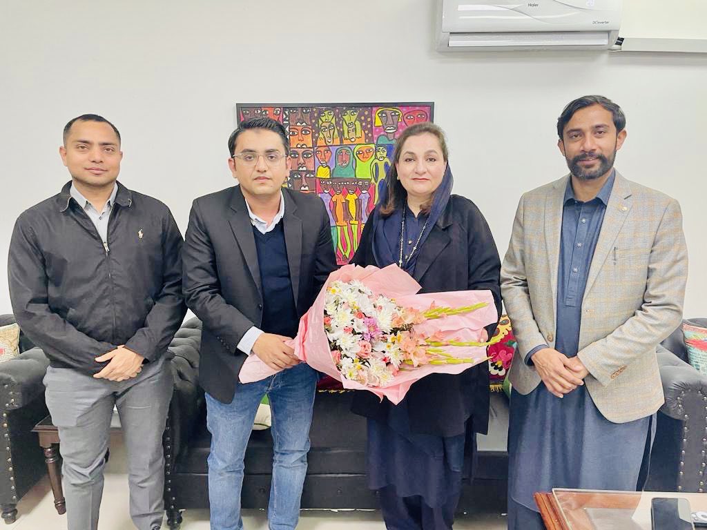ChHadier's tweet photo. Had a great meeting with Parliamentry Secretry for Law Miss @MehnazAkberAziz.Both of them she and @DaniyalNA116 shb are very kind and supportive towards youth.#TeamPmln https://t.co/uaO4RxIJEU