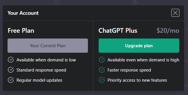 New ChatGPT Pro features:

<a href="/OpenAI/">OpenAI</a> #ChatGPT