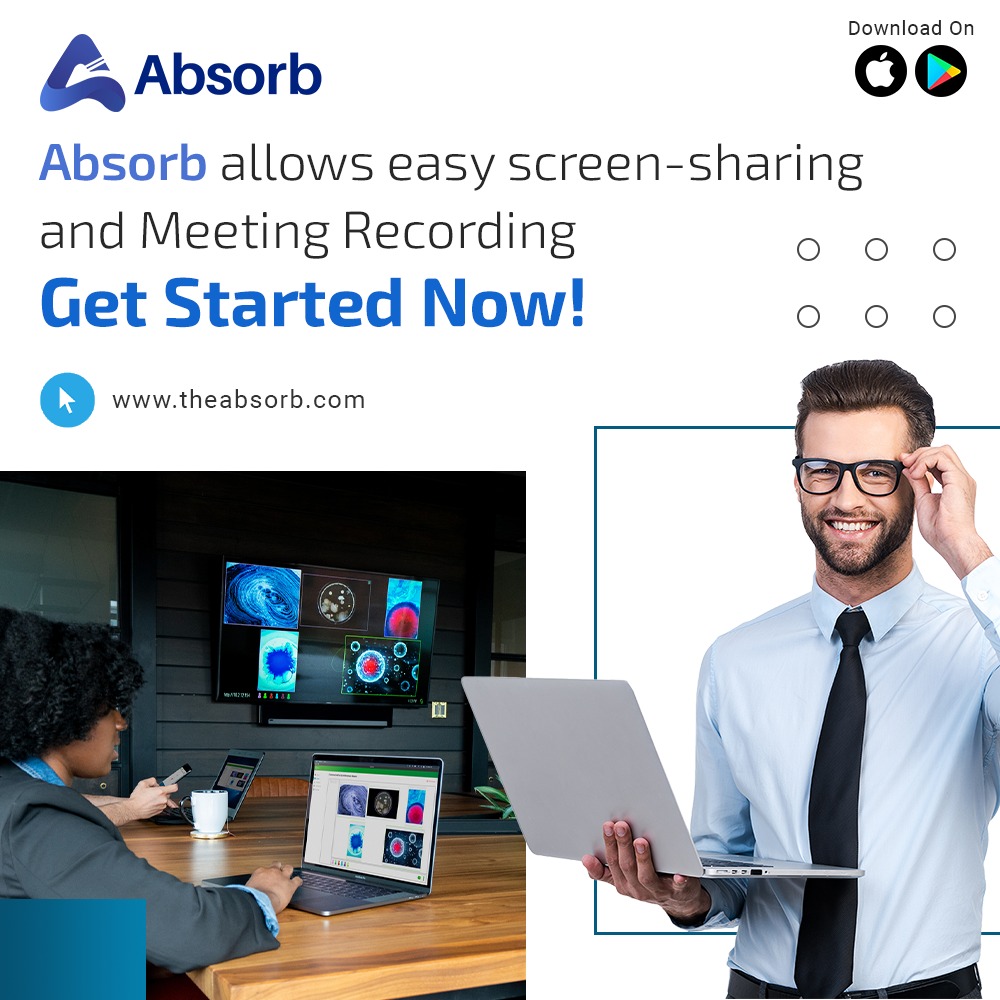 absorbtool's tweet photo. Simplify your virtual meetings with Absorb! 

Download the App Now👇
iOS: https://t.co/xnqDceMD6p

Play Store: https://t.co/UJ33RgRN9e

#Absorbit #theabsorbsoftware #onlinemeetingoals #onlineinterviewtool #onlinemeetingsoftware #webinartool #onlinemeeting #webinar #interview https://t.co/3I4du585PN