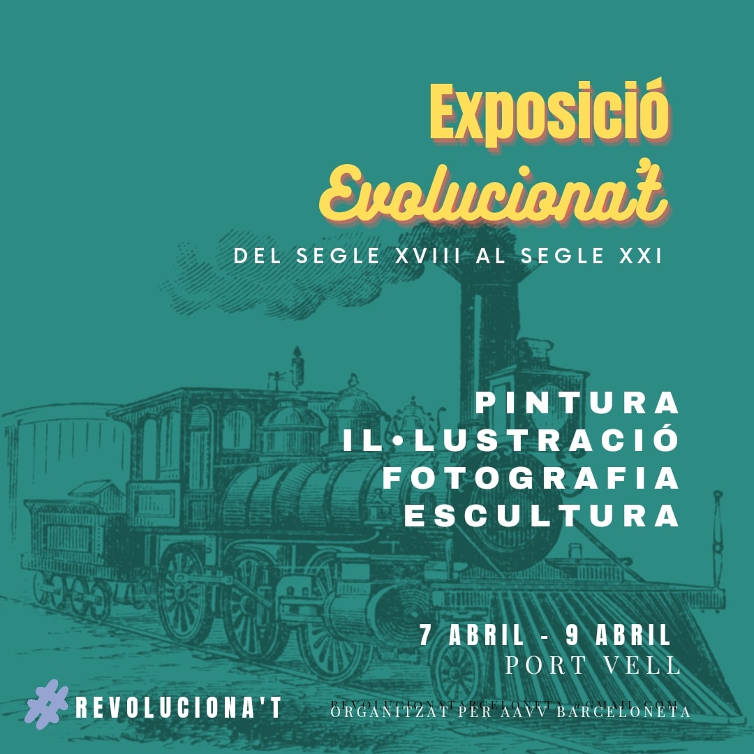 Revolucionat23's tweet image. 🔊 Convocatòria oberta!

📸🎨 Exposició Evoluciona&apos;t
organitzada per @aavvbarceloneta 

▶️ Més informació: 

🚂 E-mail info.revolucionat@gmail.com

🚂 Instagram 
instagram.com/p/CodALNbNpDl/…

#AAVVBarceloneta
#exposicioevolucionat #revolucionatbarceloneta #labarceloneta #exposicio