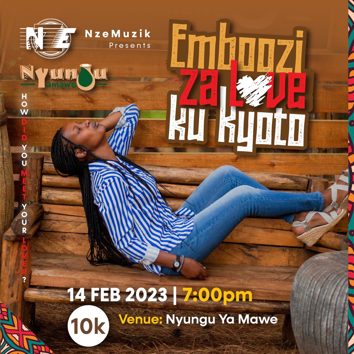 Nyunguforest's tweet photo. Come cherish every moment with your soulmate as you listen to 'emboozi za love ku kyoto this Valentine. ๐
๐ฒ EMBOOZI ZA LOVE KU KYOTO๐ฒ
โ 0708060000
#ForeverInTheForest
#LoveStories
#emboozizalovekukyoto
#DDRAtNyungu
#DisconnectDeclutterRenew
#nyunguyamaweforest https://t.co/wJBBDqqCLX