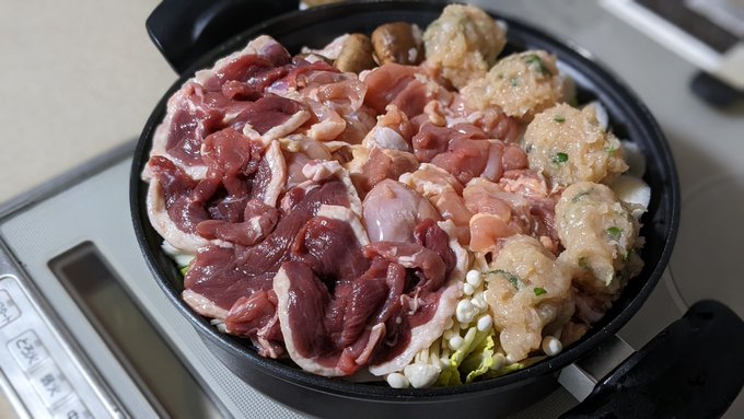 鴨鍋作ったので食う(^^;) 