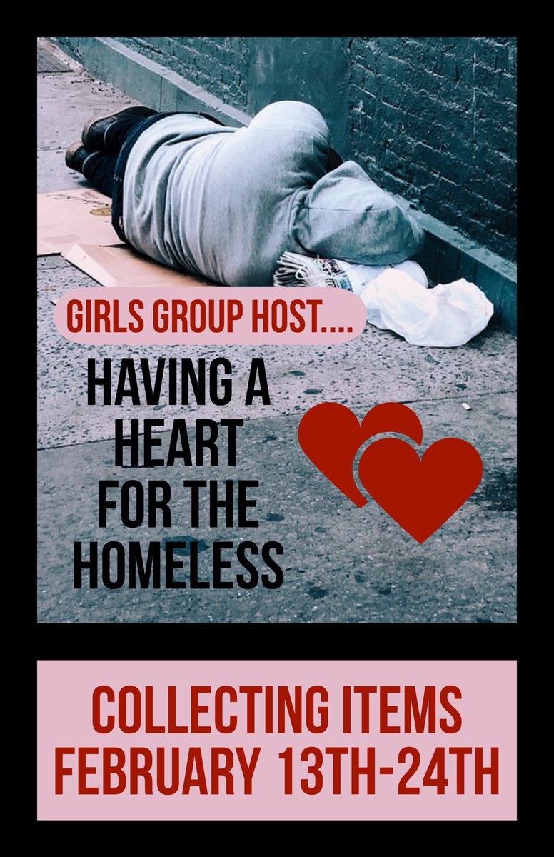 AshSmith_3's tweet photo. The JMS G.I.R.L.S Leadership Group is excited to host our annual HAVING A HEART FOR THE HOMELESS donation drive starting Monday, February 13th- February 24th #wehaveheart #girlpower #communityservice @sls1116 @netzeroJMS @girlsJMS #thepowerofus https://t.co/46moQEdED7