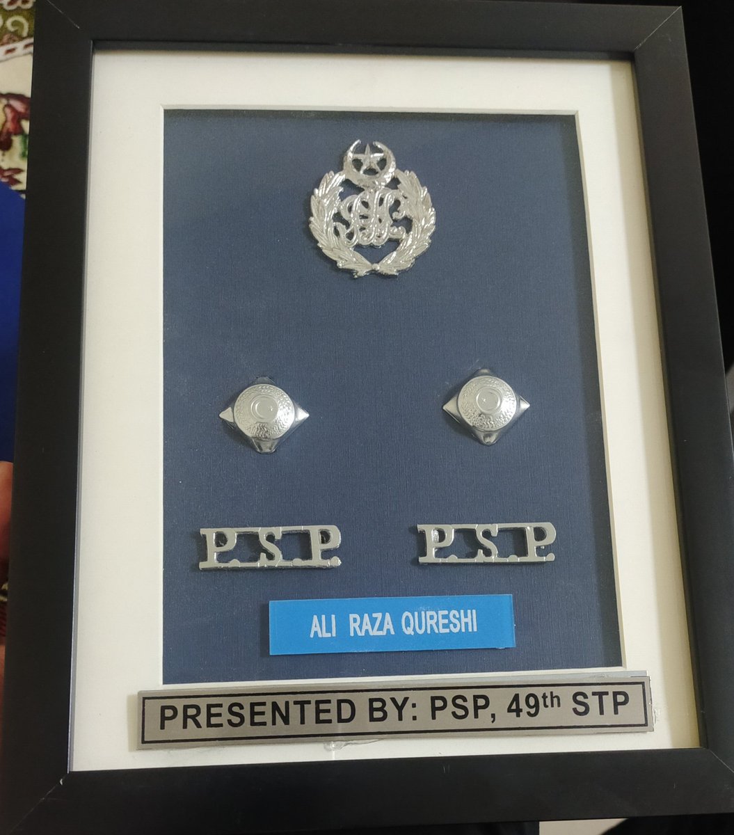 Souvenir presented by PSP officers of 49th CTP.