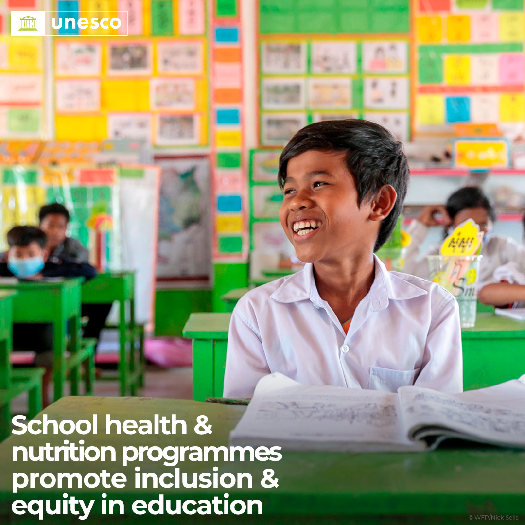 .@UNESCO works to ensure that health and well-being are central to #education. Because healthy, well-nourished, happy children and youth learn better and are more likely to lead healthy and fulfilling lives. Learn more: on.unesco.org/3I1eHPG #FlipTheScript 🔄