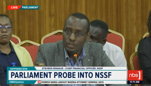Fireliglntfi's tweet photo. Steven Mwanje - Head of Finance, NSSF: The UGX 1.8 billion has two breakdowns; UGX 800 million we were informed that it's for unions, and the UGX 1 billion, we were informed that it is pressure from above.

#NBSUpdates https://t.co/LKk3oNWQT5