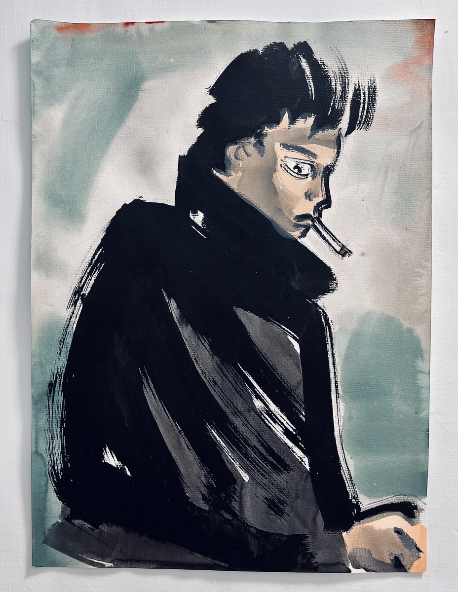 Guy
54x39cm 
ink, watercolor, rice paper 2023