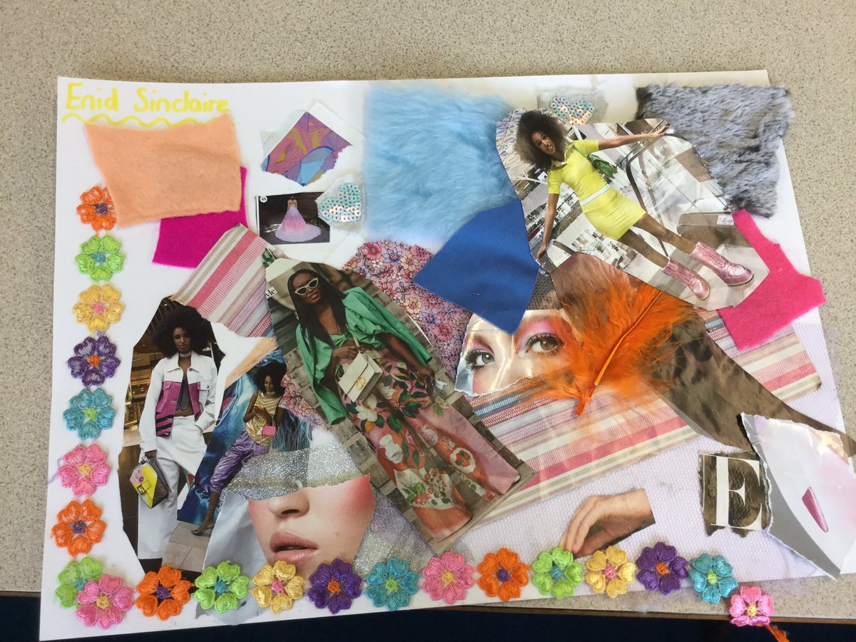 ThamesideSch's tweet photo. Look at our AMAZING mood boards! We’ve had great fun choosing our character and then picking materials and magazine cuttings that we think sum up their personality! #BCFtps #arttps #costumedesign https://t.co/ColfvPZzIk