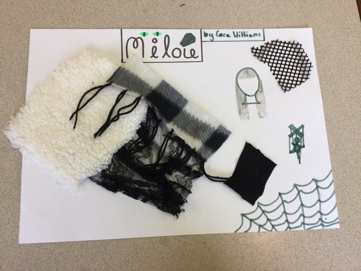 ThamesideSch's tweet photo. Look at our AMAZING mood boards! We’ve had great fun choosing our character and then picking materials and magazine cuttings that we think sum up their personality! #BCFtps #arttps #costumedesign https://t.co/ColfvPZzIk