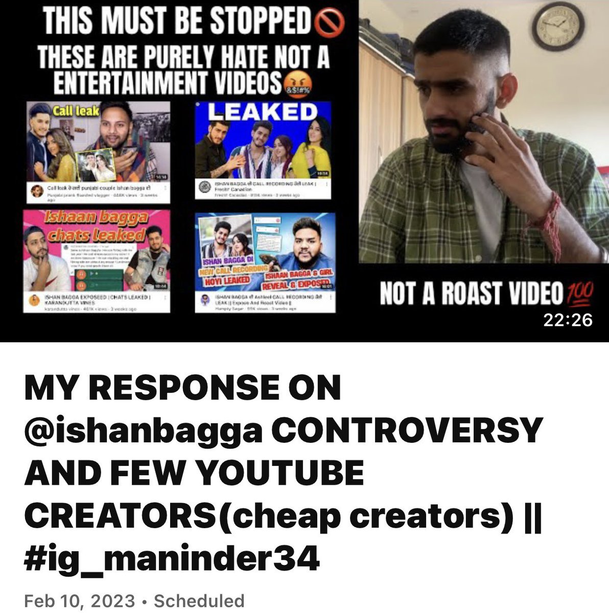 jaybees_ft's tweet photo. https://t.co/LPGSTT4frV
New video out link above || must check it guys 
#YouTube #India #roast #Video #cheapcomedy #Discord #TwitterFiles #Twitter #ViratKohli𓃵 https://t.co/e7O7rqiB68