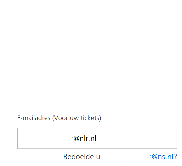 Dat <a href="/NS_online/">NS online</a> me de trein in probeert te krijgen juich ik alleen maar toe, maar deze mailadres-"correctie" gaat wel heel ver ;).