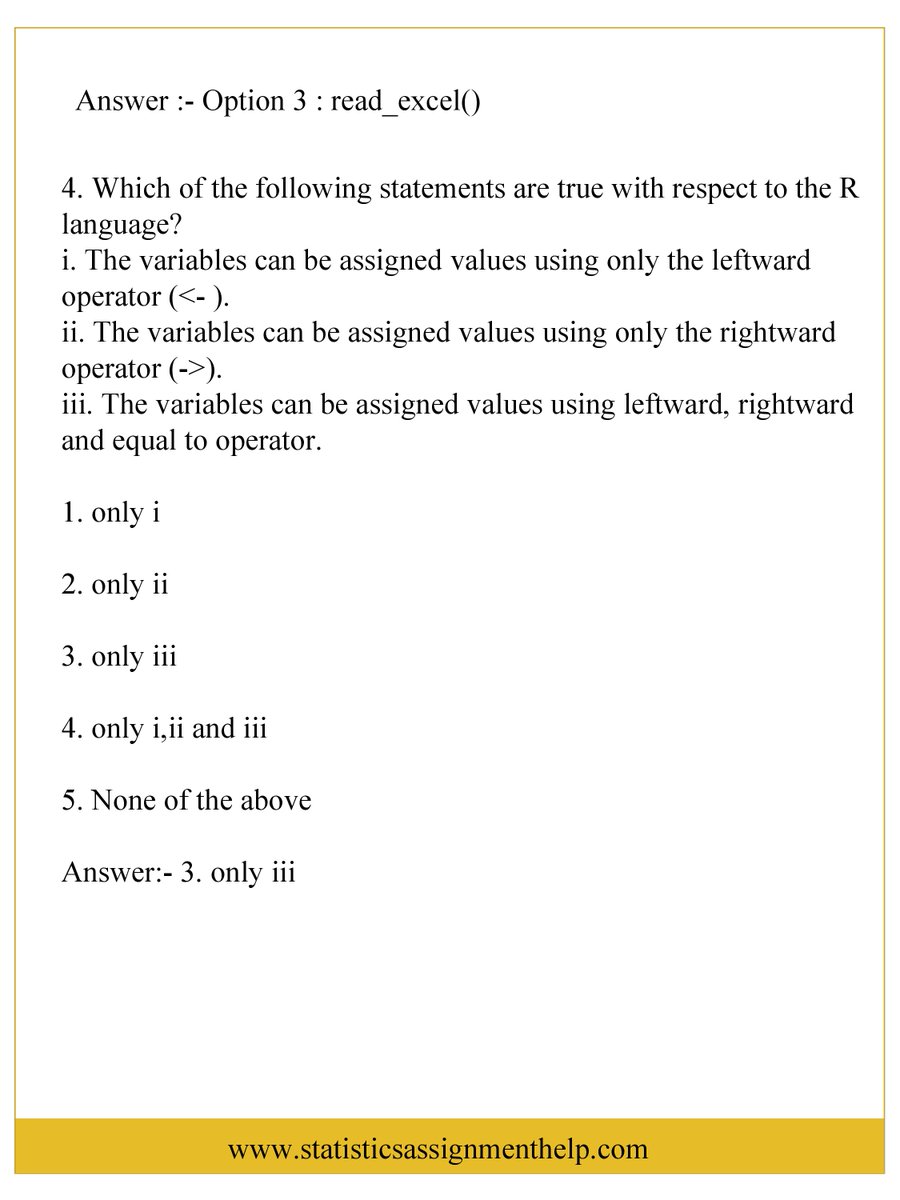 statisticsassi5's tweet image. My name is Penny Forell. I am associated with statisticsassignmenthelp.com and have been helping students with their R Programming assignments. To see the full assignment visit:- lnkd.in/dR_cs8ey
bit.ly/3hYGXYZ 
#statisticsassignmenthelp #Rprogrammingassignmenthelp