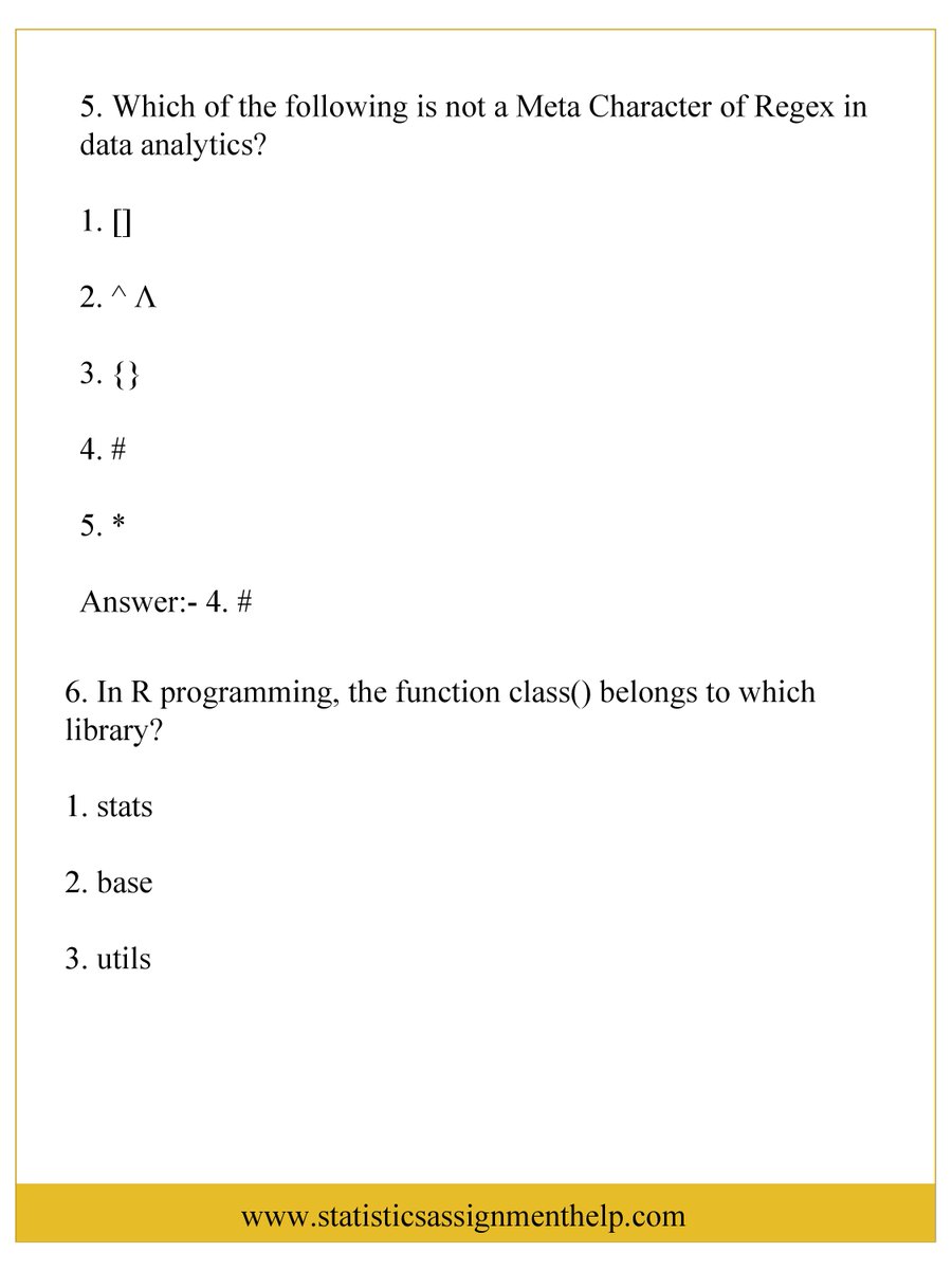 statisticsassi5's tweet image. My name is Penny Forell. I am associated with statisticsassignmenthelp.com and have been helping students with their R Programming assignments. To see the full assignment visit:- lnkd.in/dR_cs8ey
bit.ly/3hYGXYZ 
#statisticsassignmenthelp #Rprogrammingassignmenthelp
