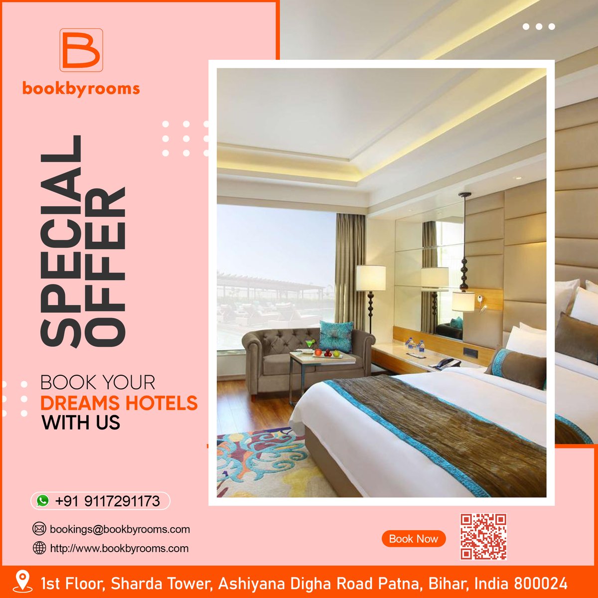 bookbyrooms's tweet photo. Come experience something extraordinary at our luxurious hotel today!

#bookbyrooms #indian #bihar #travel #traveldiaries #explore #trip #travelling #WeekendTravel #HotelBookings #onlinehotelsbooking #travelgram #traveladdict #traveltheworld #travelphotography #hoteldiscount https://t.co/H75gDMAHUj