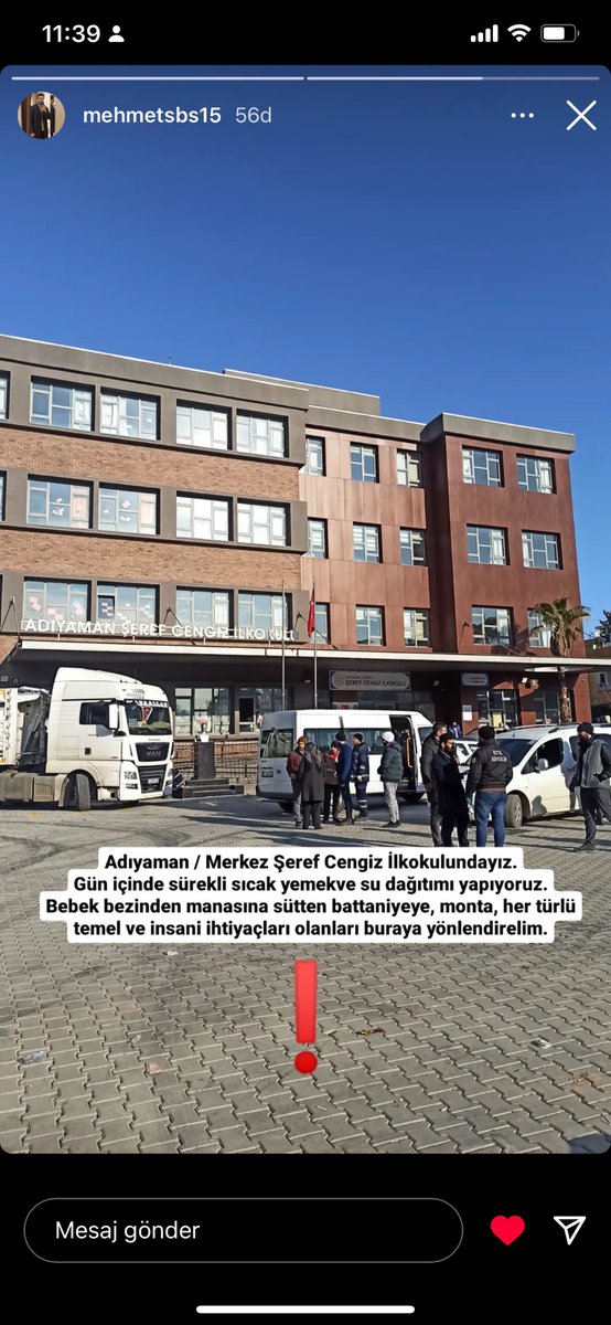 natameajans's tweet photo. @BabalaTv ‼️Adıyaman/ Merkez Şeref Cengiz İlkokulunda Sıcak yemek/su dağıtımı yapılıyor ihtiyacı olanlara yönlendirilsin ‼️
#ADIYAMAN 
#adiyamandeprem https://t.co/KjHAlwlKSg