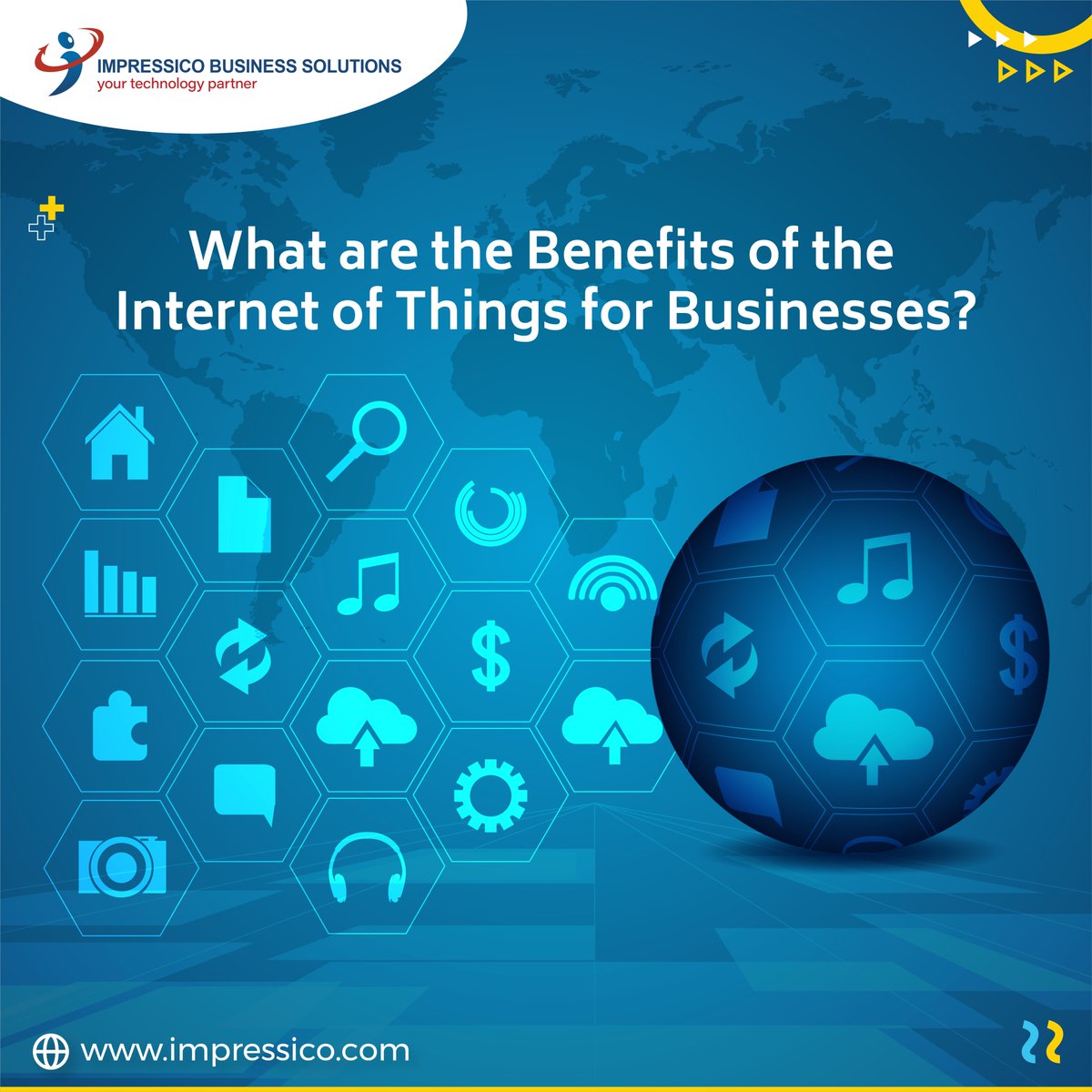 The IoT market is expected to be worth $1.7 T by the end of 2022 and could yield between $4 and $11 T in financial value by the year 2025.
Visit our website to read more: impressico.com/blog/what-are-…

#Impressico #YourTechnologyPartner #IoT #iotsolutions #iottechnology #iotservices