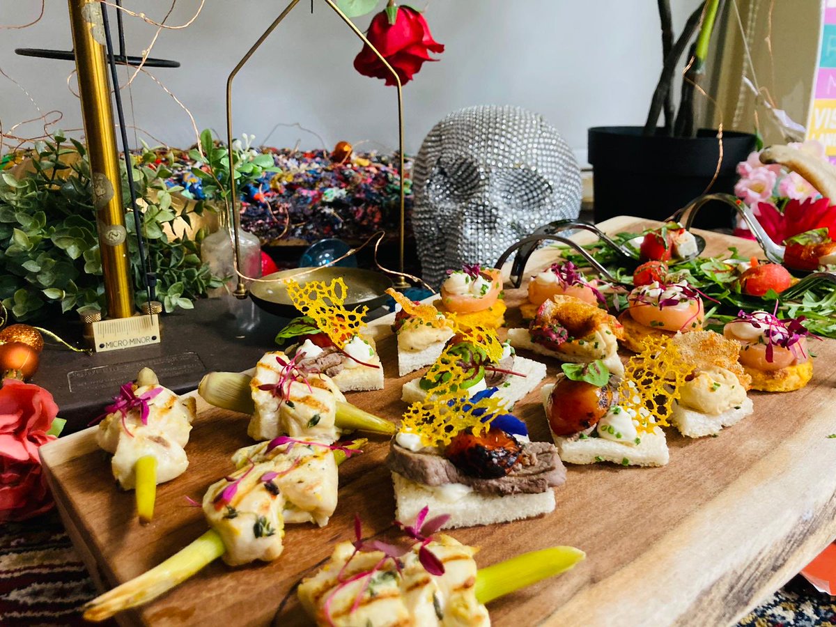 SteveBeaumont60's tweet photo. A selection of canapés from last night’s canapé reception ⁦@QASCaversham⁩ ⁦@Thomas_Franks_⁩ https://t.co/PDuVqmPpaL