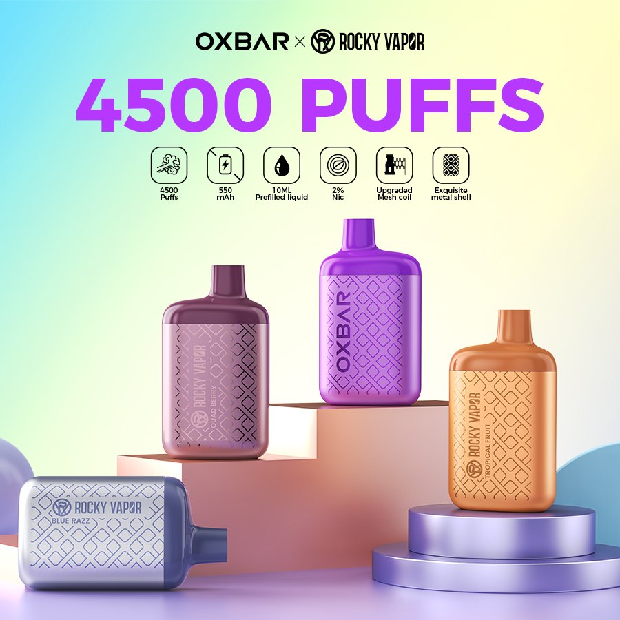 Say Hi to The Fox, 4500 puffs tiny beast.

#oxbarthefox #oxbar #rockyvapor