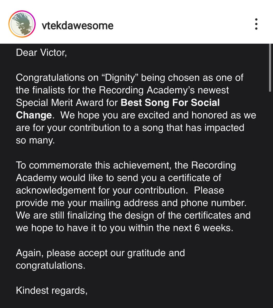 _Papiwater's tweet photo. Omg!! Just found out #Dignity by Angelique Kidjo and Yemi Alade made it to the finalist and was nominated for Best Song For Social Change at the just concluded #GRAMMYs   . Mehnnn take your flowers @yemialadee @angeliquekidjo @Vtekdawesome 💐💐💐💐💐💐💐💐 https://t.co/rTodWVTnjQ