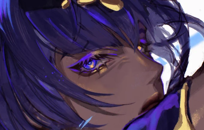 They all have eye bags and highlighter irises   
