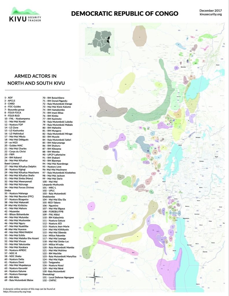 dkarusisi's tweet image. Shocking fact of the day: #DRC has over 130 armed groups in North and South Kivu! 🤦🏾‍♀️🤯 
Question is: what has #MONUSCO @MonuscoF been doing all these years?