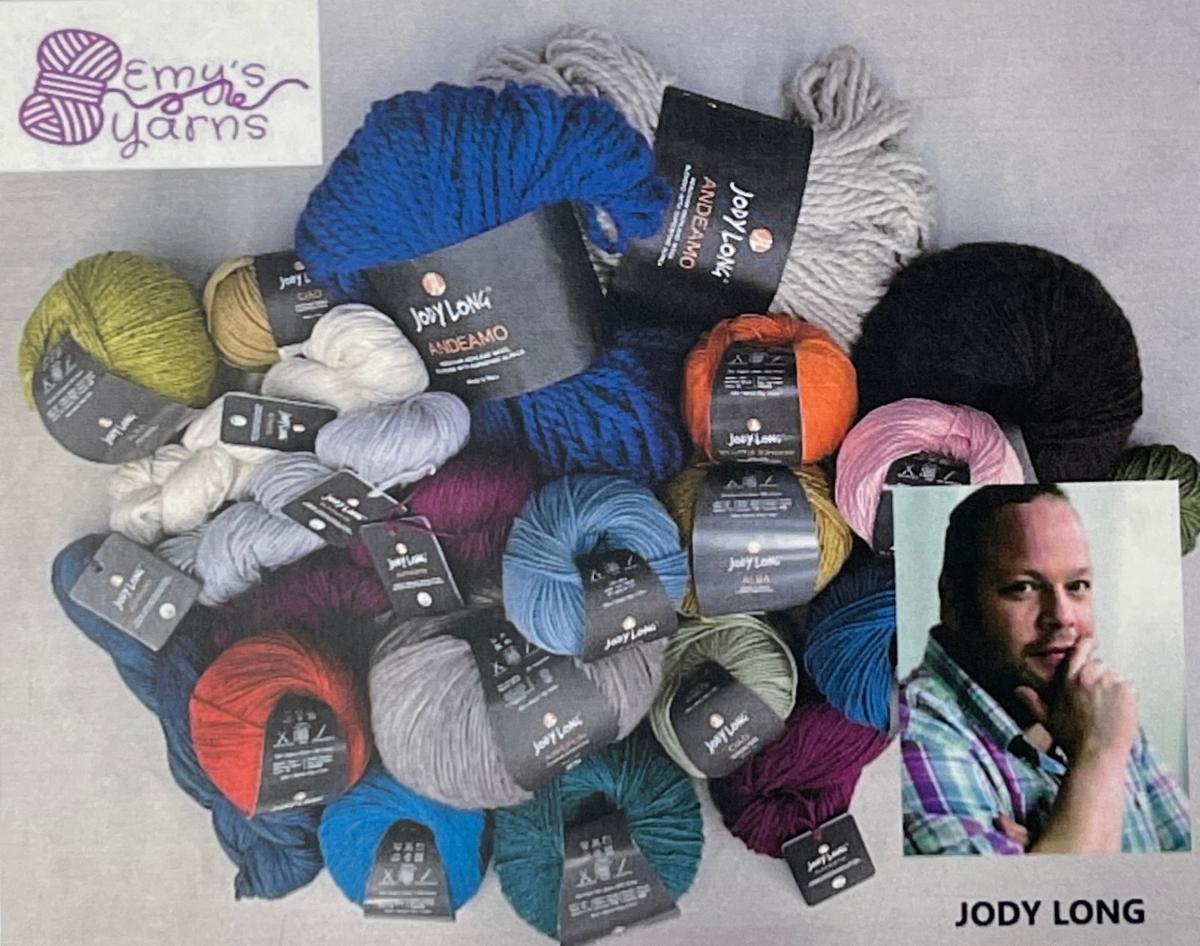 EmysYarns's tweet photo. JODY LONG, yarn designer, and arguably the FASTEST knitter in the world, is coming to Emy’s Yarns March 9 2023, 10:00 - 2:00. See his creations and exclusive patterns. STAY TUNED for our SPEED-KNITTING contest
#EmysYarns #LYS #SoCal #Knitting #Crocheting #Yarn #Handmade https://t.co/0GmPOEk2qJ