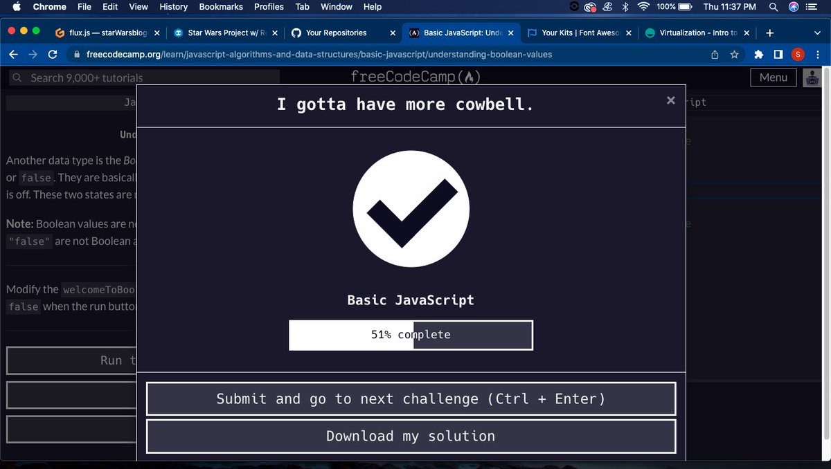 ShakirTamar's tweet photo. Day 16 of #100DaysOfCode 
Finished working on the flux for my reading blog project. I was having issues with my fetch getting data with the API. Still troubleshooting the issue. Also cont. working on freecodecamp exercises as well 
#SoftwareDeveloper #LearnToCode https://t.co/HeaBA6nIdZ