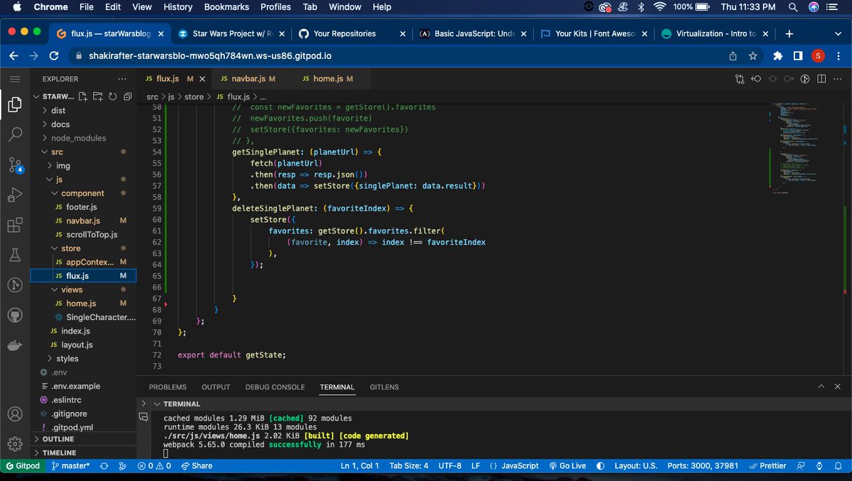 ShakirTamar's tweet photo. Day 16 of #100DaysOfCode 
Finished working on the flux for my reading blog project. I was having issues with my fetch getting data with the API. Still troubleshooting the issue. Also cont. working on freecodecamp exercises as well 
#SoftwareDeveloper #LearnToCode https://t.co/HeaBA6nIdZ