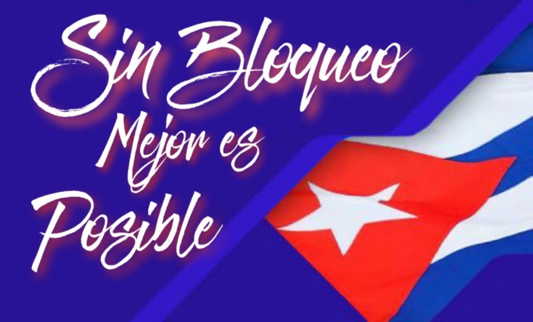 A los #cubanos, nos toca Resistir y crear; #MejorEsPosible.
#Cuba merece vivir sin Bloqueo.
#NoMasBloqueo 
#CubaPorLaVida