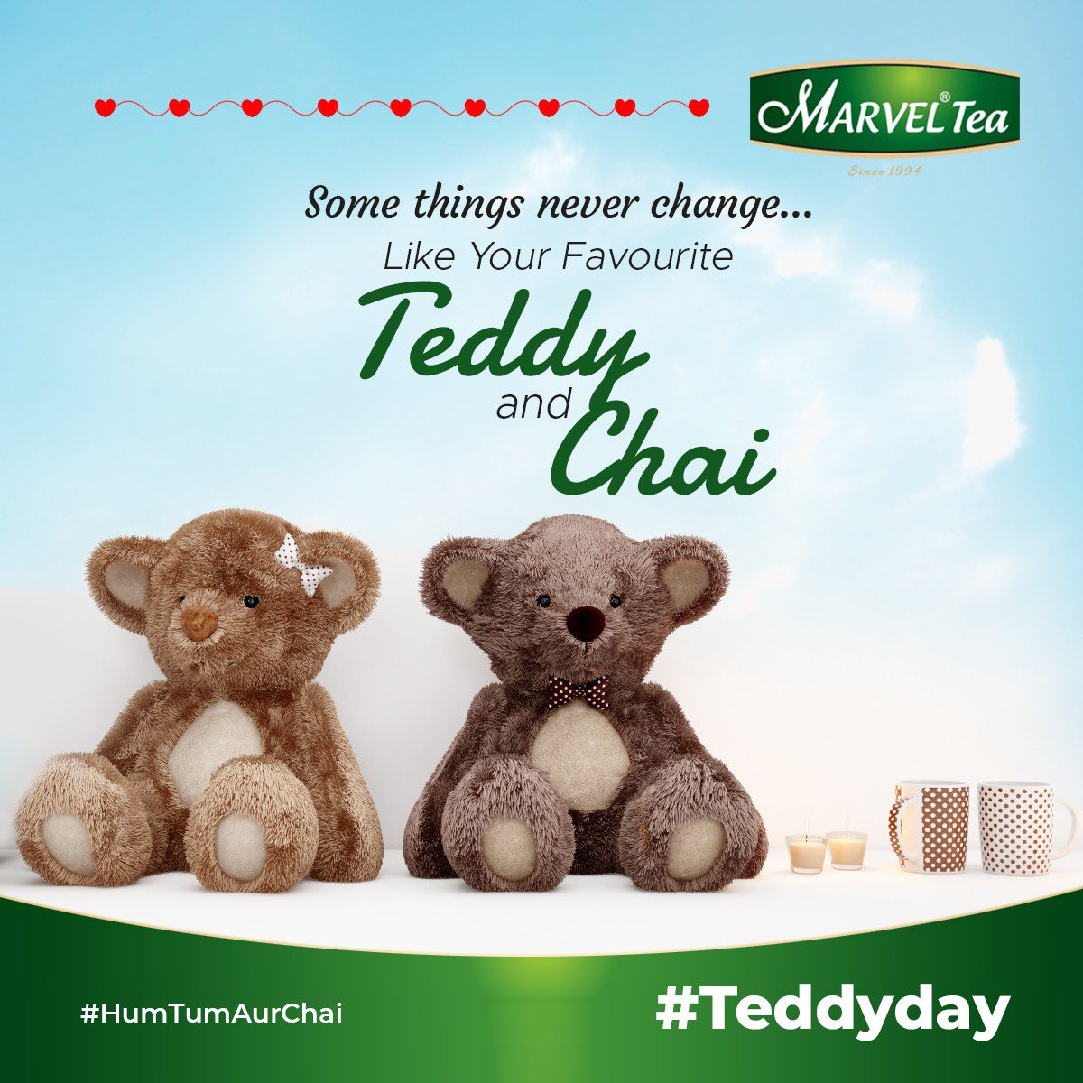 marvellimited's tweet photo. Some things never change..
like your favourite teddy 🧸and Chai☕️
#teddyday
No matter what come and goes..
your bachpan ka teddy and Humari Chai will never leave your side!
#marveltea #chai #humarichai #tea #chailover #teaaddict #valentines #valentinesweek https://t.co/bMpiZcpnsP