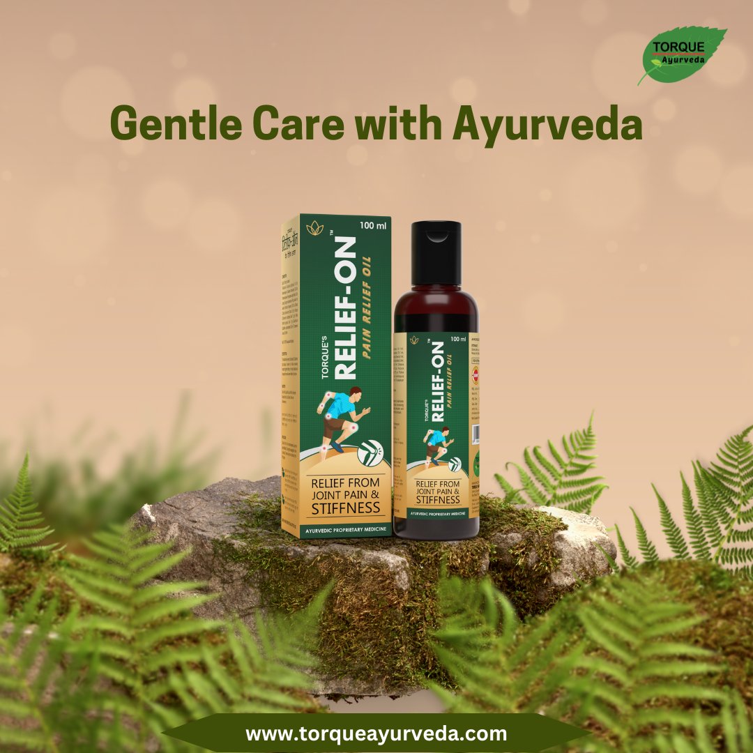 TorqueAyurveda's tweet photo. "Gentle Care With Ayurveda" @TorqueAyurveda
#ReliefOn Ayurvedic Pain Relief Oil has been prepared with the power of 10 potent natural herbs to relieve joint pain.
Shop now at @amazonIN https://t.co/JggbwLpnA2
Customer Care Number : +91 9779214455 https://t.co/gs69yP3481