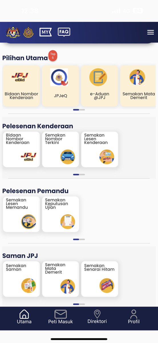 thefaizzainal's tweet photo. Tak perlu lagi pelekat roadtax kereta! 

Kerajaan dah umumkan penggunaan aplikasi MyJPJ sebagai alternatif roadtax dan lesen secara ‘digital’.

Lebih mudah, takde lagi isu pelekat susah pasang/tanggal, banyak akses seperti semakan saman, bida nombor &amp; banyak lagi.

1/2 https://t.co/0QObuPh95O