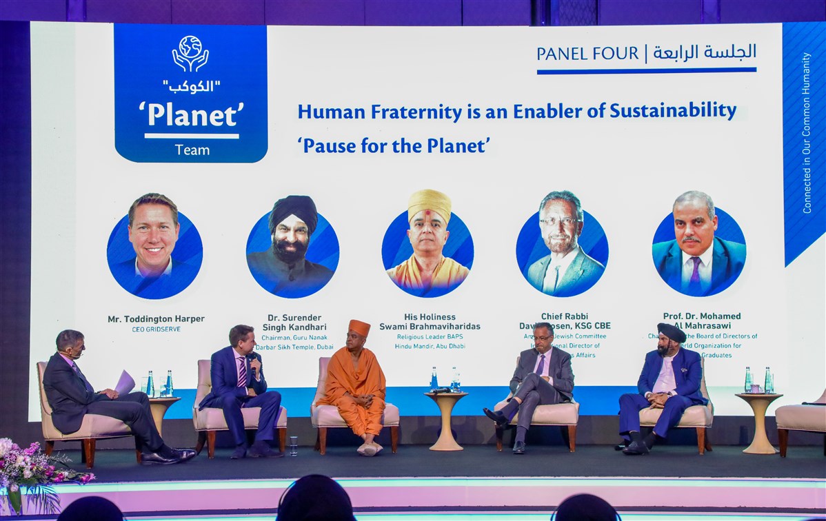 BAPS's tweet photo. BAPS Participates in the Global Tolerance &amp; Human Fraternity Summit 2023, Abu Dhabi, UAE https://t.co/zczJYIxa85 https://t.co/88dR8r5PDn