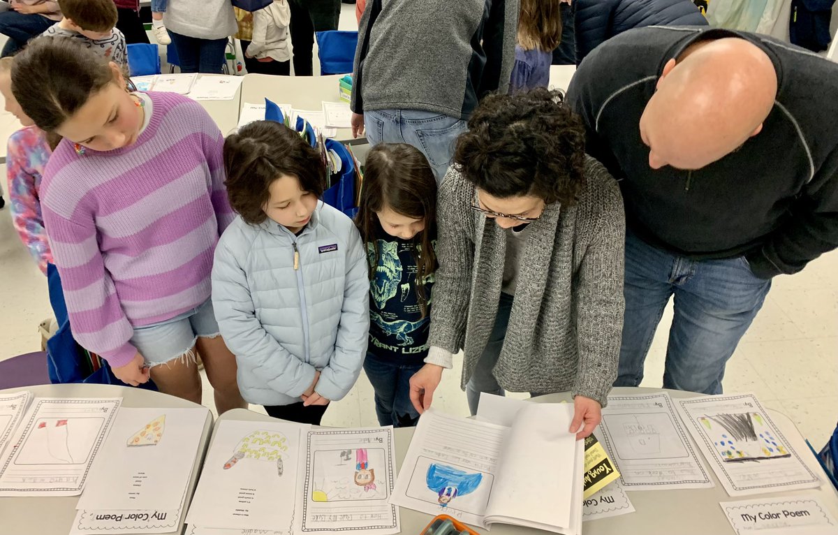 We celebrated our students’ voice at Young Authors Night. Students beamed with pride as they shared their published writing. Families wrote poems together, found wondrous words and laughed completing Mad Libs. Our teachers and students were superstars tonight⭐️📝Write On.