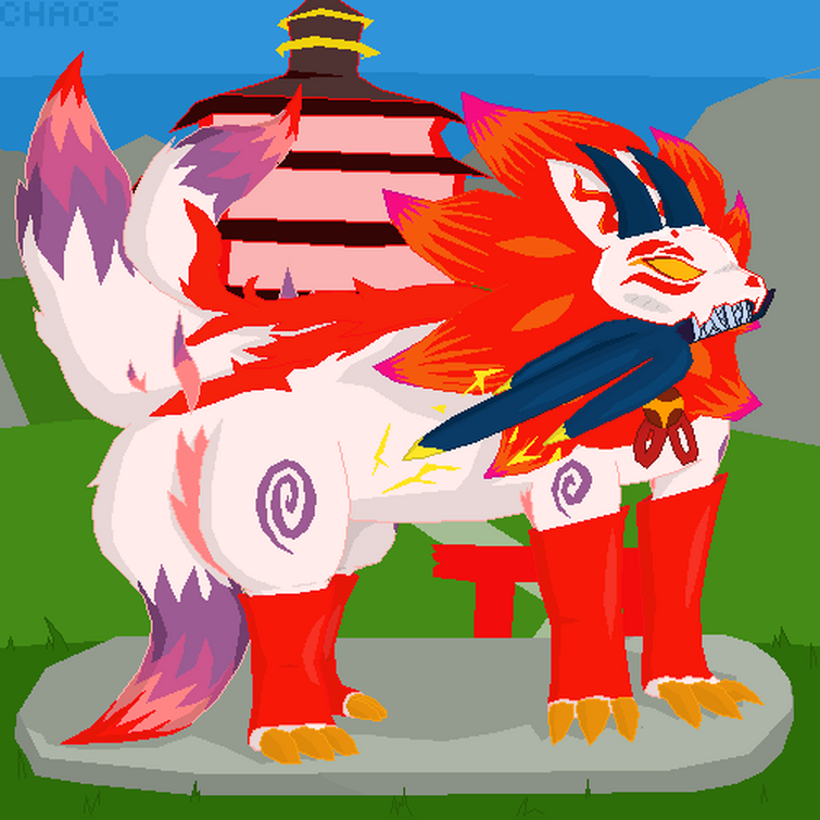 🔥🦊Ikazune🦊🔥 (Loomian Legacy Fanart) in 2023