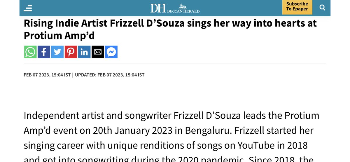 ProtiumAmpd's tweet photo. We've been featured by @DeccanHerald. Here's what they have to say about us:
https://t.co/CgKaBfj8Cz 

#ProtiumAmpd #FuelTheVibe #AmpdJournal #NewsUpdate #Indiemusic #musicnews #music
#liveshow https://t.co/OxiujJh5fW