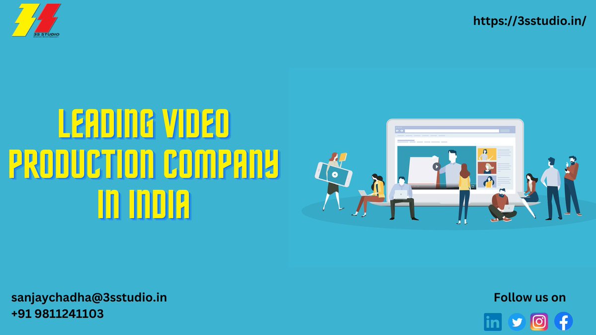 #3sstudio is a leading #mediaproductioncompany in India helping many small and medium-sized business owners in creating the best ever #audios and #videos for their #business. To know more about us visit:- lnkd.in/dVE8NP7w #video #videoproduction #business #revenue