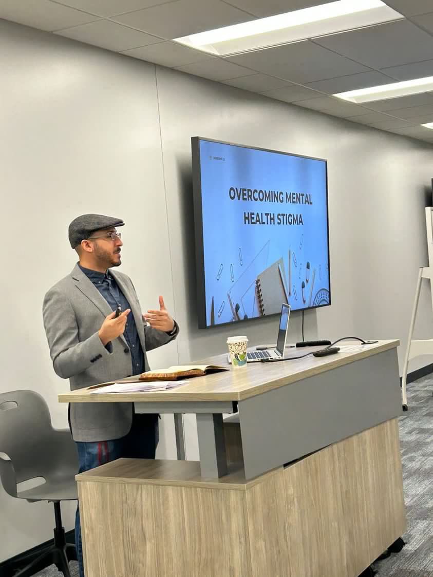 ChessCounselor's tweet image. This week I had the privilege in providing a lecture on Overcoming Mental Health Stigma. This was my first time discussing this topic outside of my counselor bubble. I very much enjoyed our discussions and the great questions by students.#mentalhealth #counselored #umslcounseling