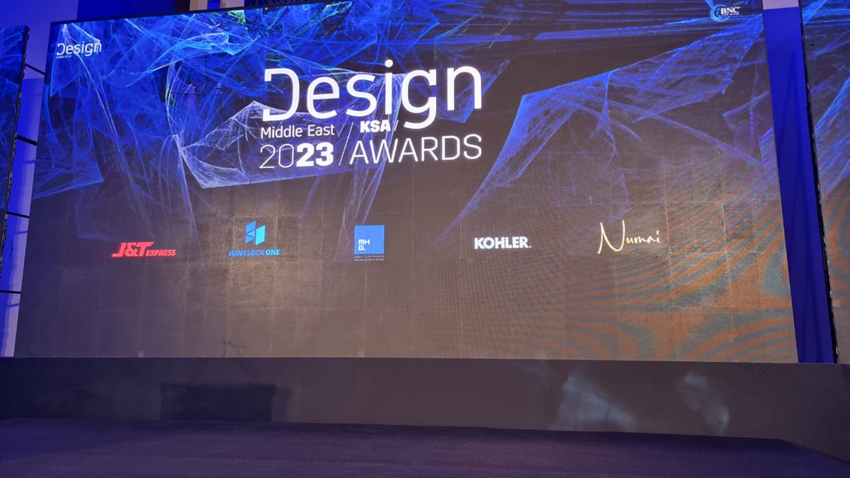 DesignMidEast's tweet photo. A huge thank you to our sponsors for their ongoing support and contribution to the success of this event.
@kohler @MHG_Int @HavelockOne
@jtexpressme and #Numai.
#Designmeawardsksa https://t.co/8AmWrnVWZs