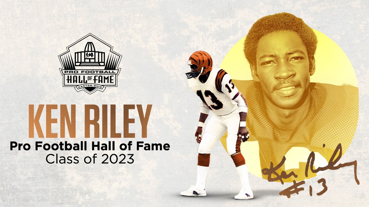 ProFootballHOF's tweet image. An interception MACHINE and career member of the @Bengals.

Welcome to Canton, Ken Riley!