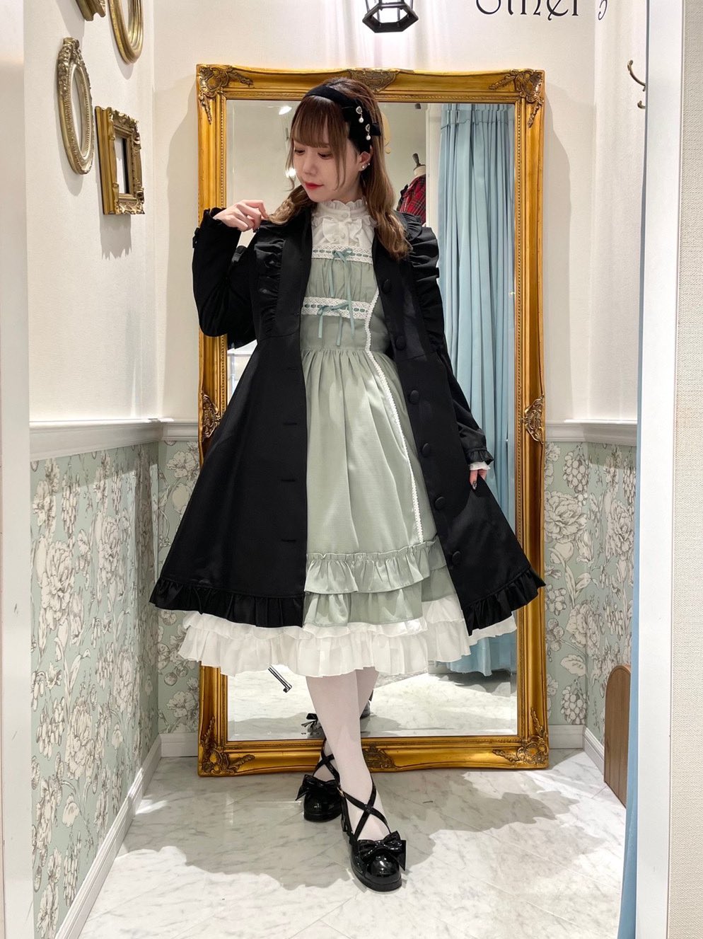 axes femme kawaii ガーリーリボンショートコート | www.chicshabu.com