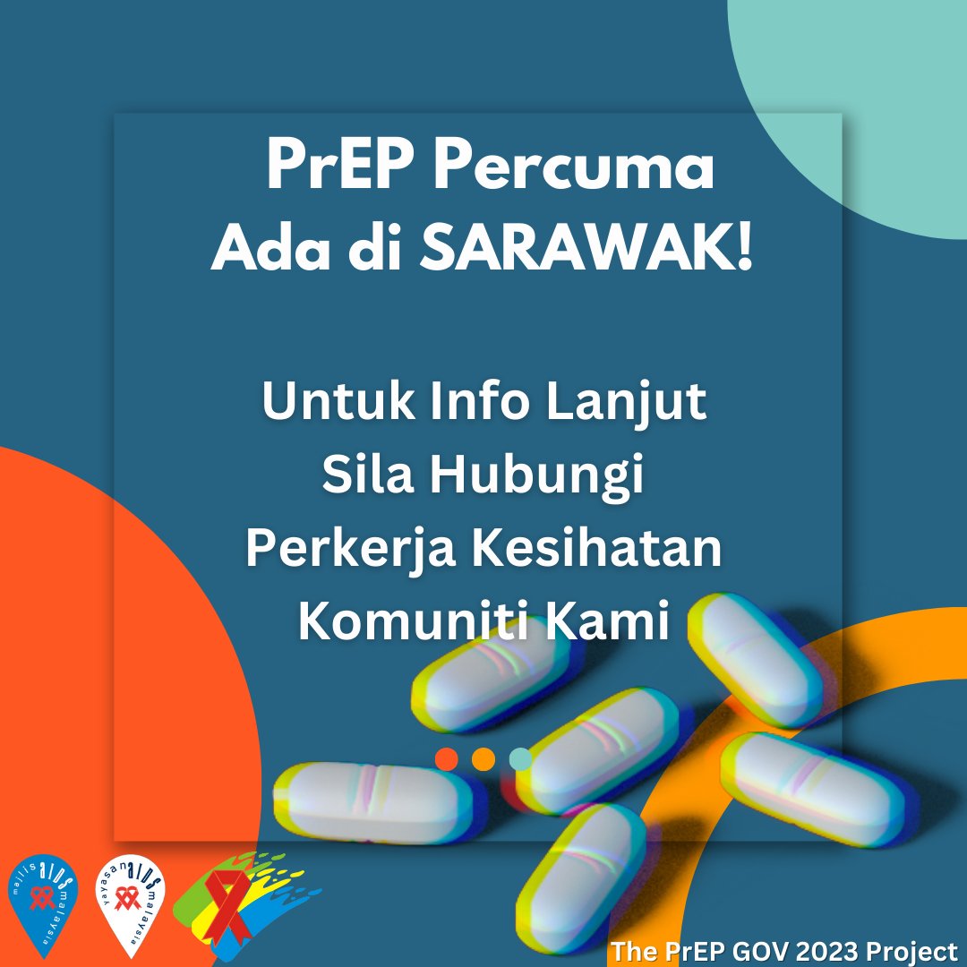 SarawakAIDS's tweet photo. Free PrEP is finally here in Sarawak, for more information, kindly contact our Community Health Worker below:
https://t.co/Y0ULQD9sAG (Puspa)
https://t.co/p2pvlYEzP9 (Mark)
https://t.co/JcHRLrfktw (Felix) https://t.co/X8KITT4s6o