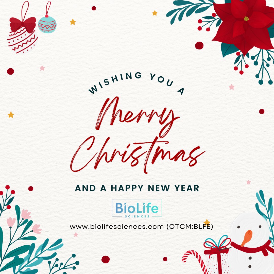 Bio_LifeScience's tweet photo. Merry Christmas everyone!!! $BLFE 🎄🎅🎄🎅 https://t.co/8ZNHai38F6