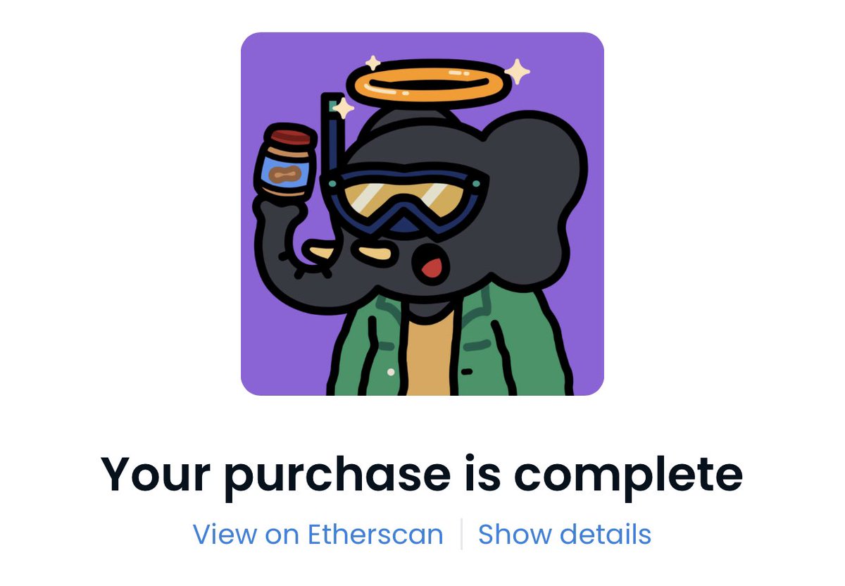 Looked rare thought I’d scoop it off floor. Wdyt <a href="/3L3NFT/">3L3Phants 🐘</a> <a href="/Ic3creamETH/">ic3cream</a>?