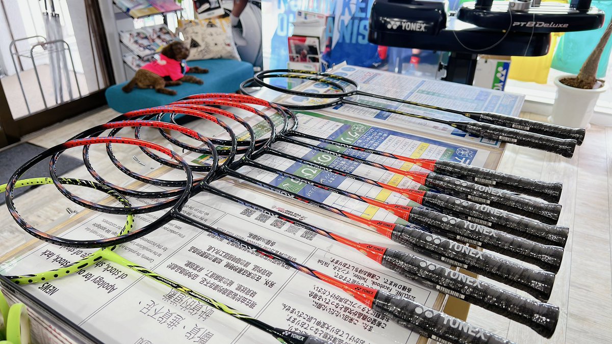 OkiBadminton's tweet photo. 4回目再入荷✨#Astrox77pro
やっと入荷 #nanorayzspeed
定番人気 #nanofllare800LT
#シャトルハウス https://t.co/cWys0SphVM